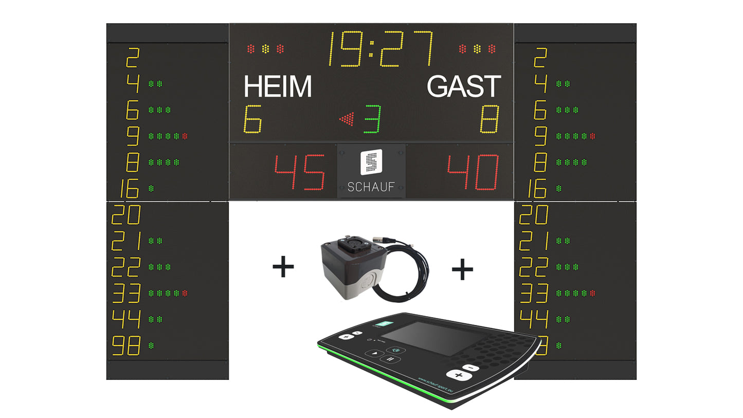 BASE Indoor + 12x Nummern/Fouls + Bedienpult