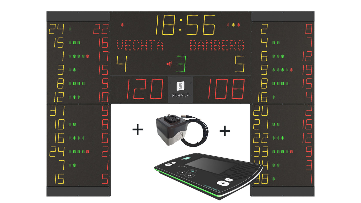 STAR Indoor + 12x Nummern/ Fouls/ Punkte + Bedienpult