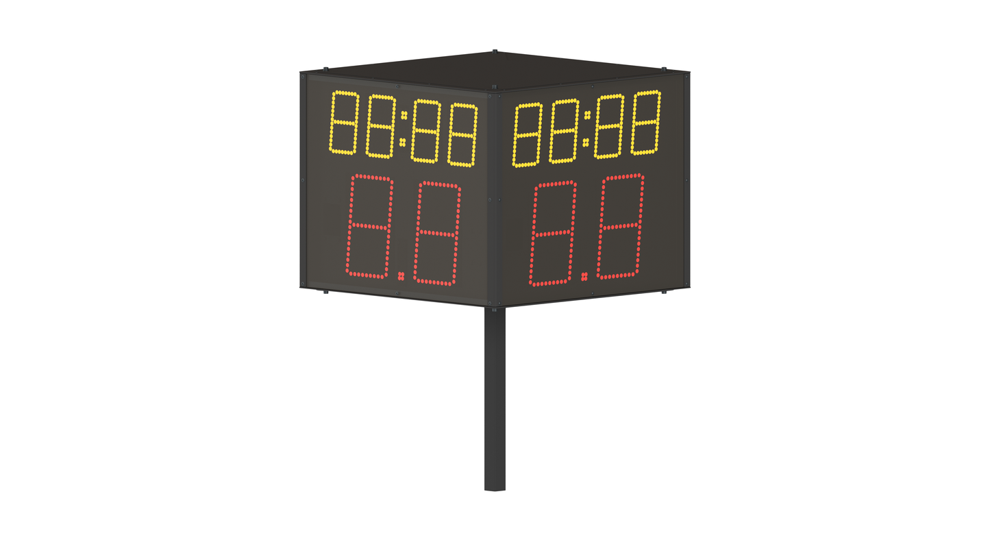 Sekundenanzeige Indoor Pro | 4-seitig