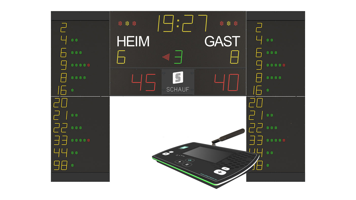 BASE Indoor + 12x Nummern/Fouls + Bedienpult