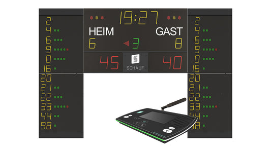 BASE Indoor + 12x Nummern/Fouls + Bedienpult