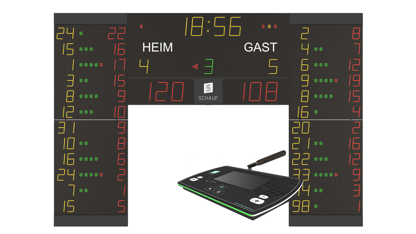 BASE Indoor + 12x Nummern/ Fouls/ Punkte + Bedienpult
