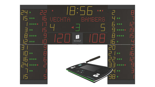 STAR Indoor + 12x Nummern/ Fouls/ Punkte + Bedienpult